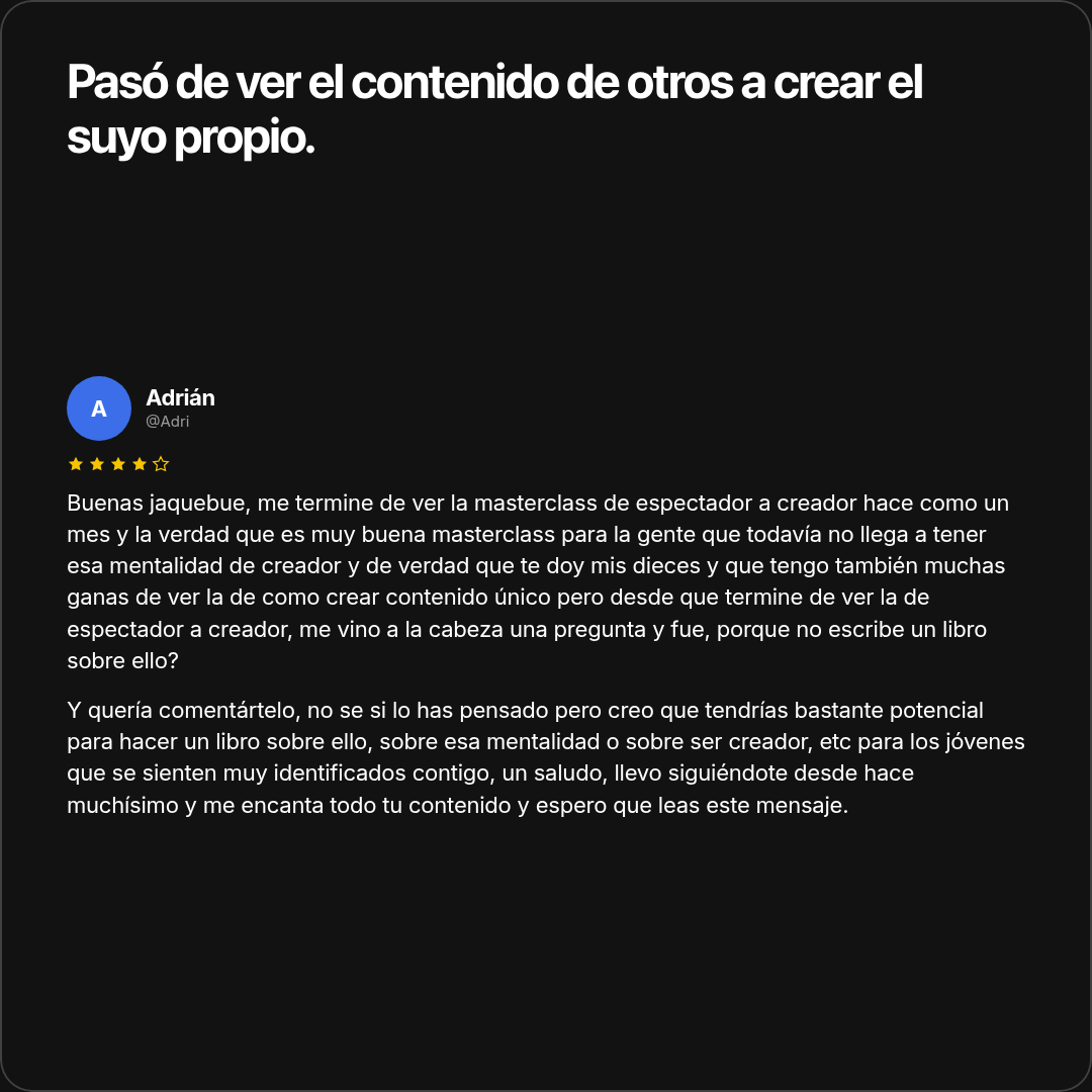 Testimonio de Adrián