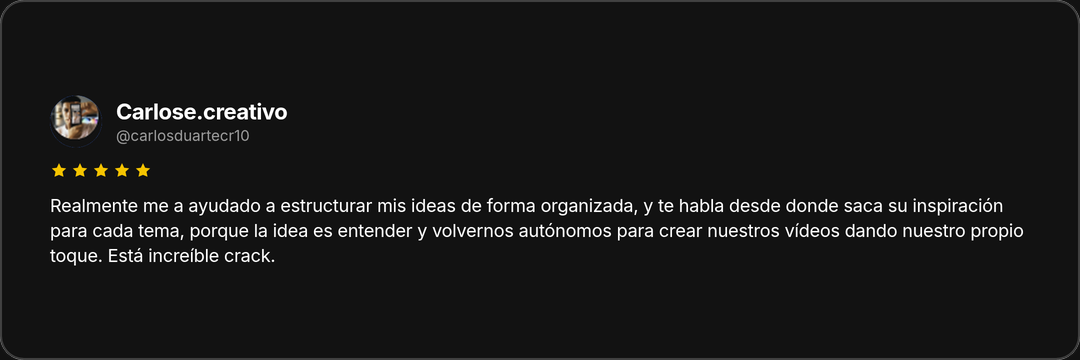 Testimonio de Carlos