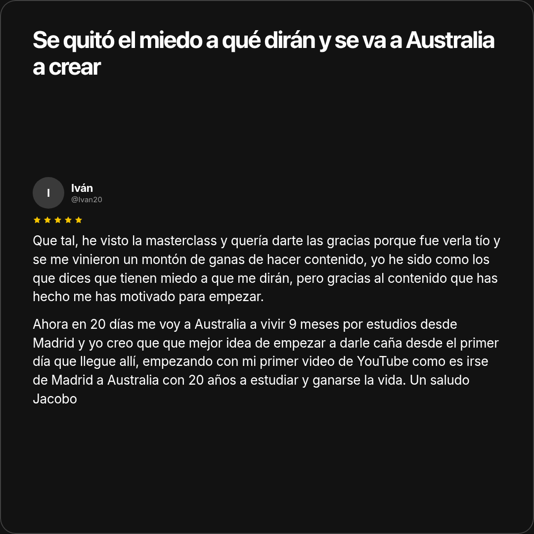 Testimonio de Iván
