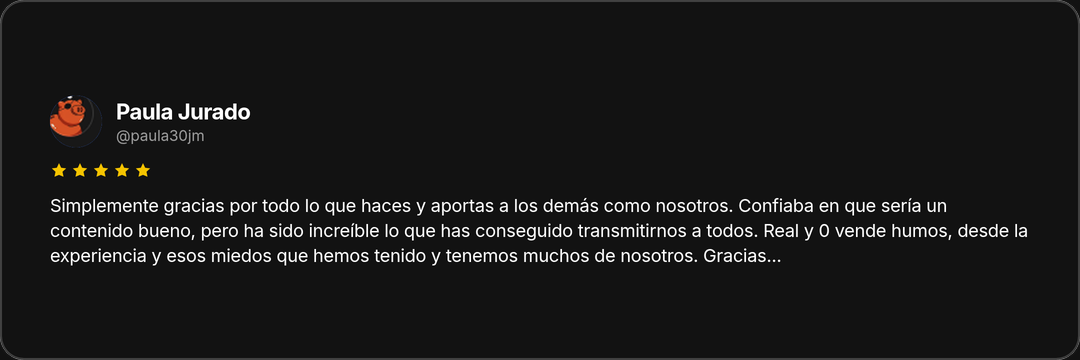 Testimonio de Paula