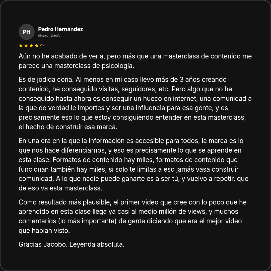 Testimonio de Pedro