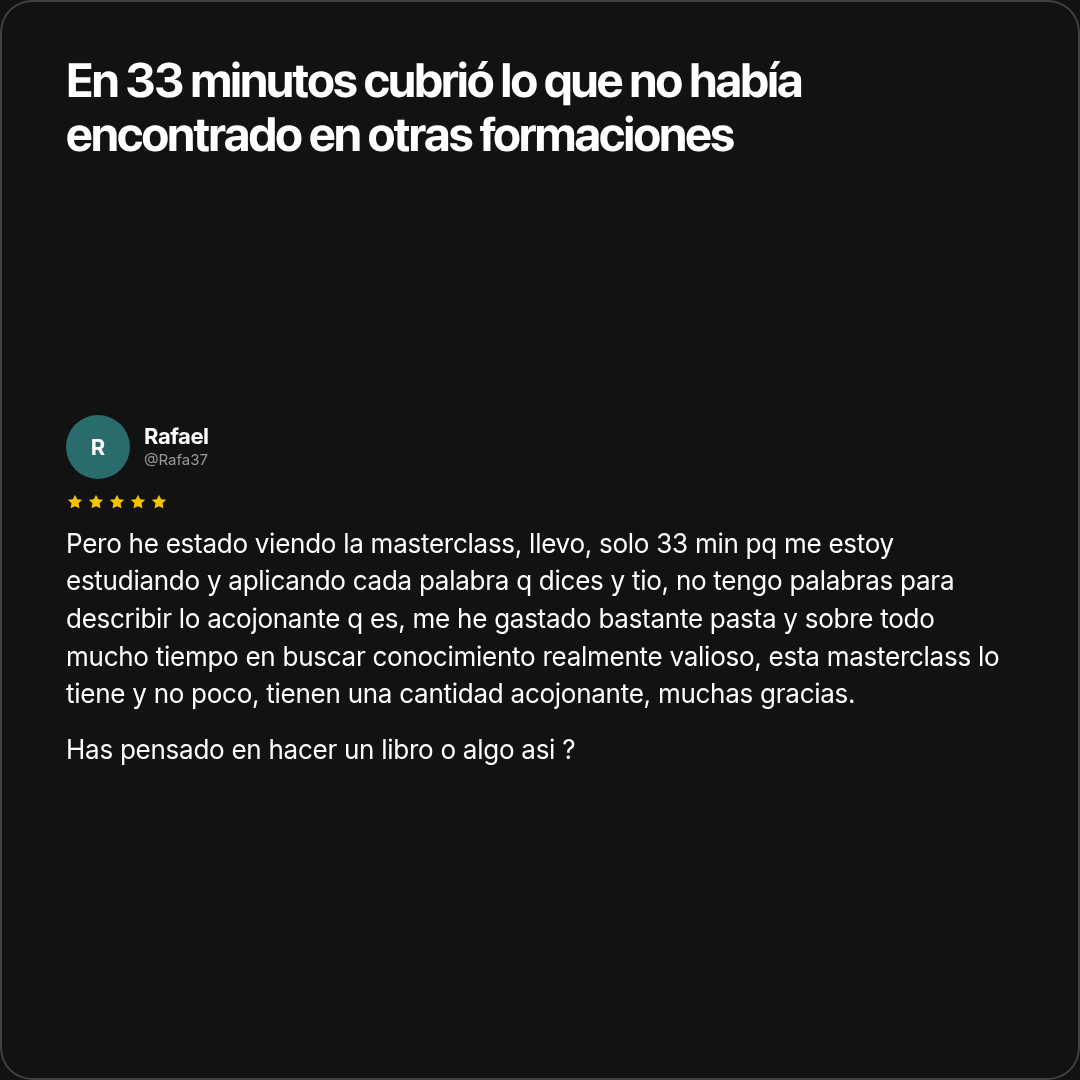 Testimonio de Rafael